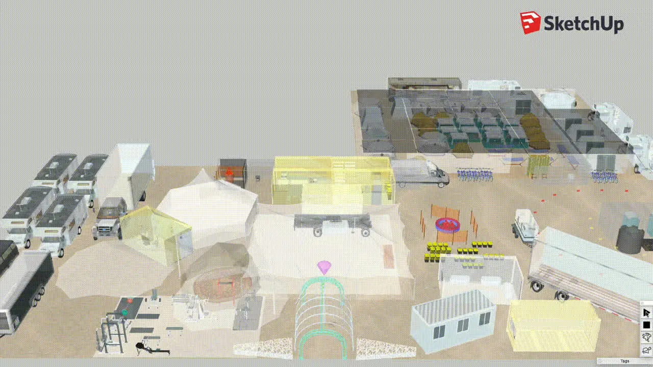 Animated layout rendering for Nobo House.